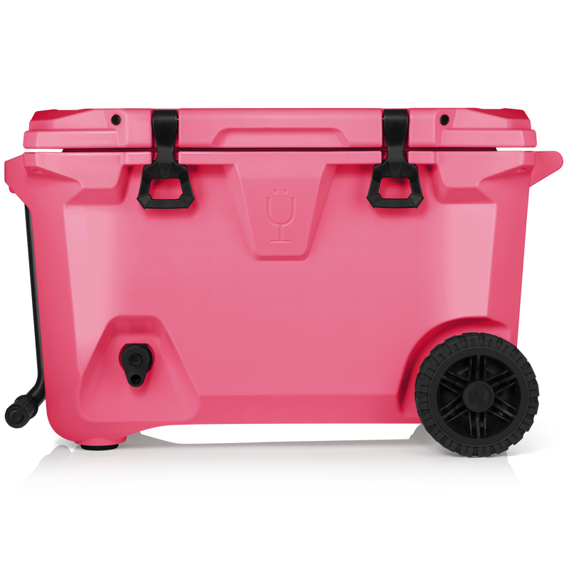 Br Tank 55-Quart Rolling Cooler | Neon Pink
