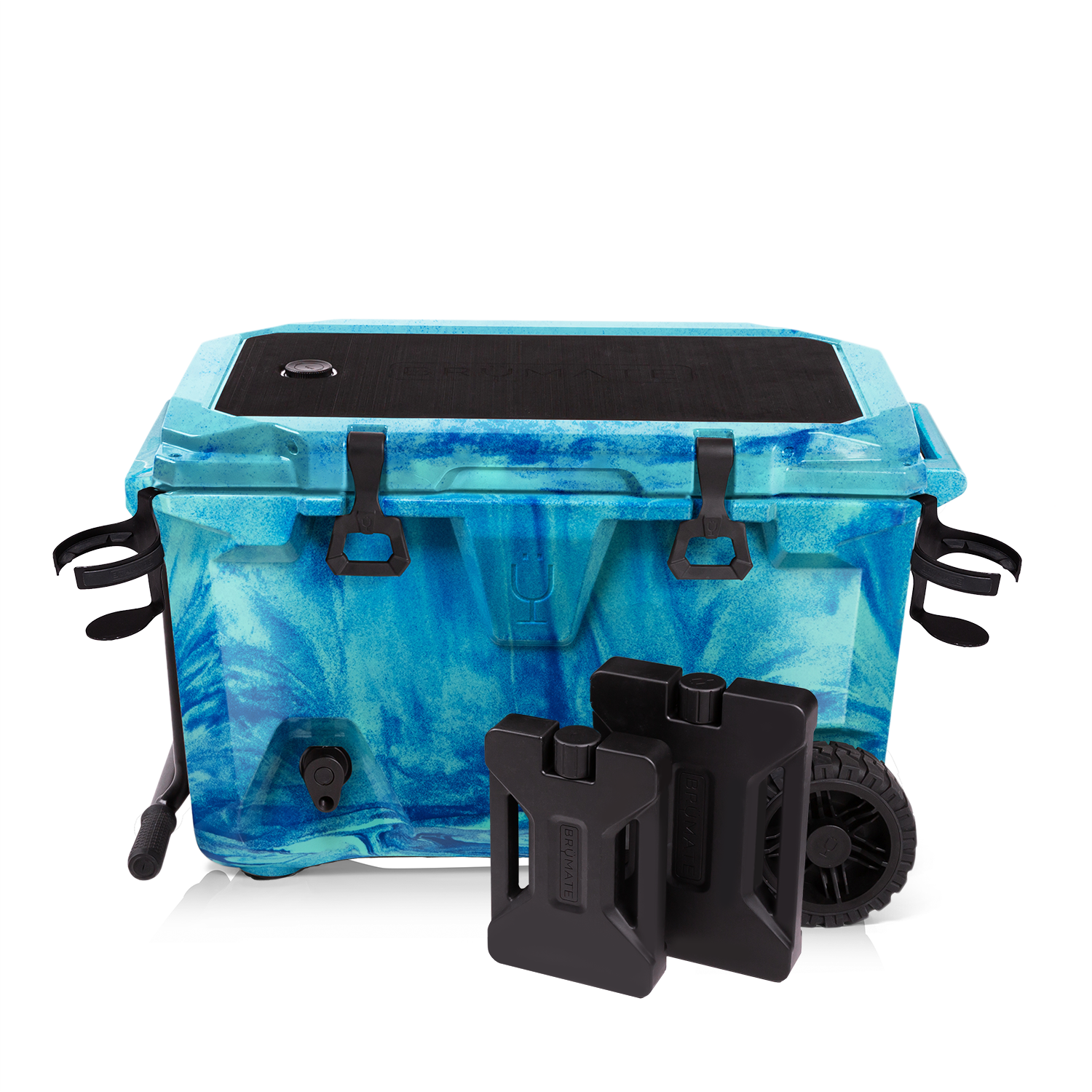 Br Tank 55-Quart Double Drink Holder Cooler Bundle