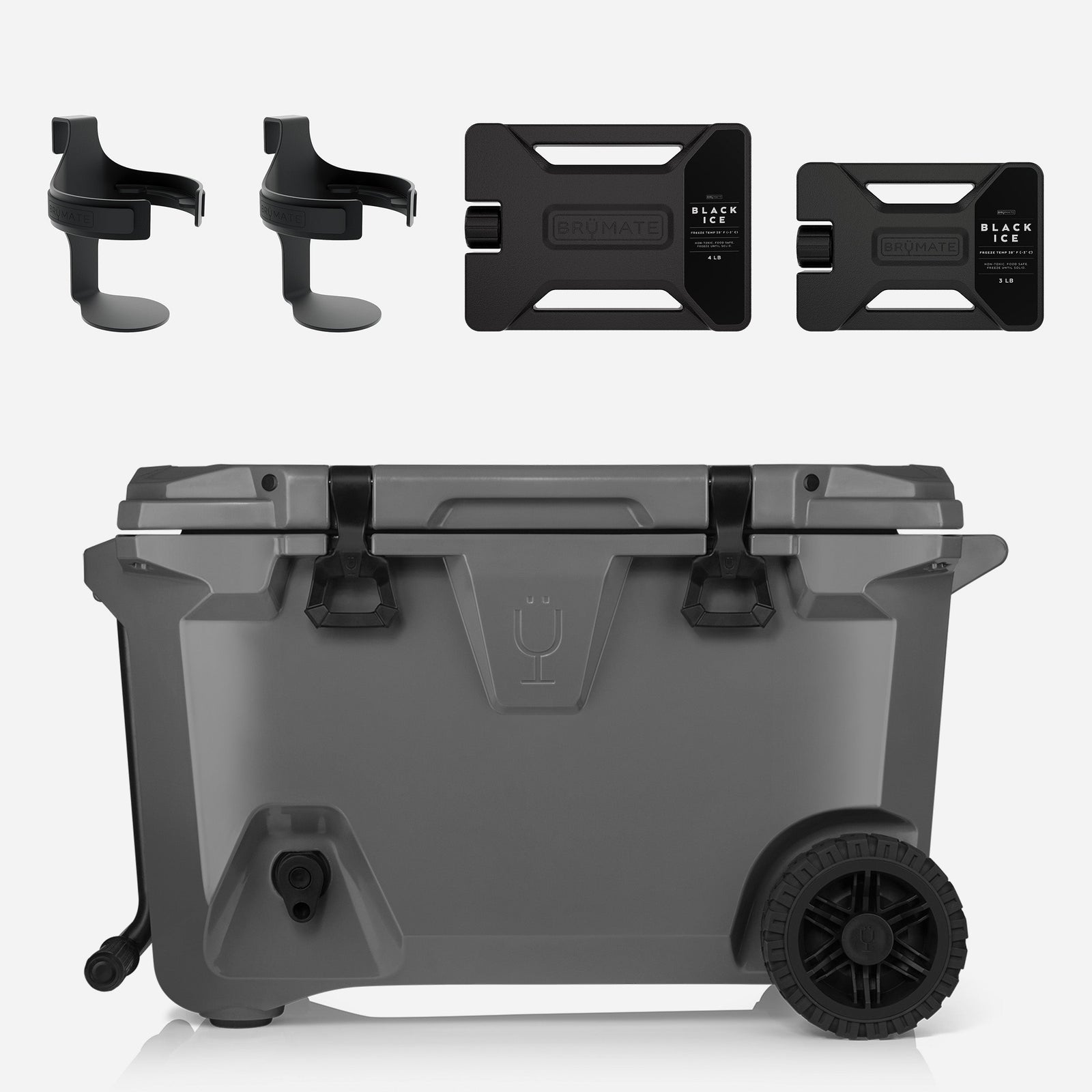 Br Tank 55-Quart Double Drink Holder Cooler Bundle