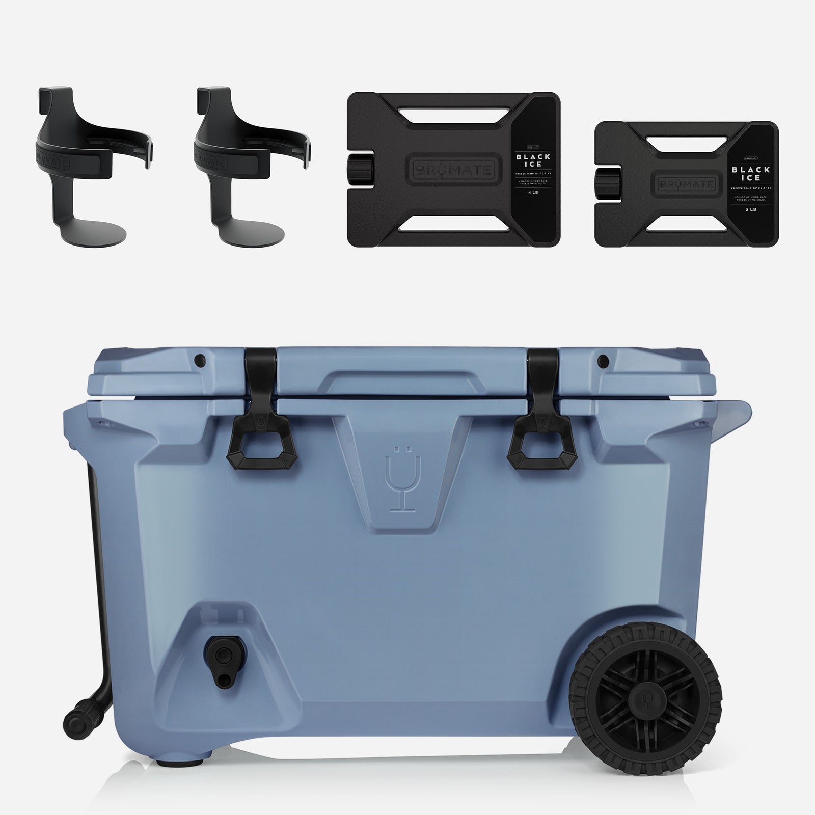 Br Tank 55-Quart Double Drink Holder Cooler Bundle